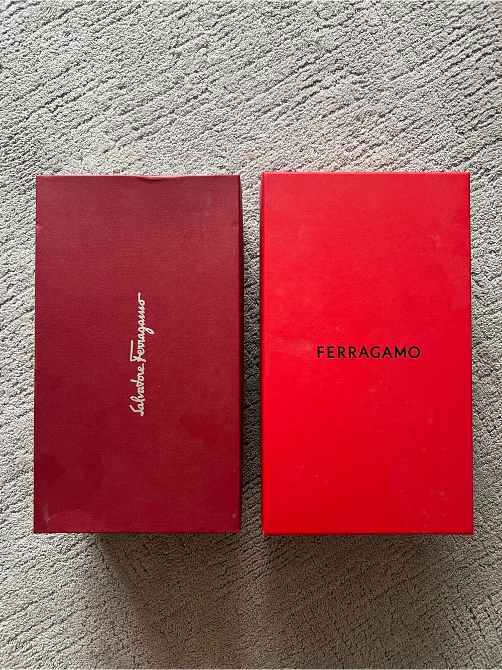 Salvatore Ferragamo Red Shoe Boxes (2)